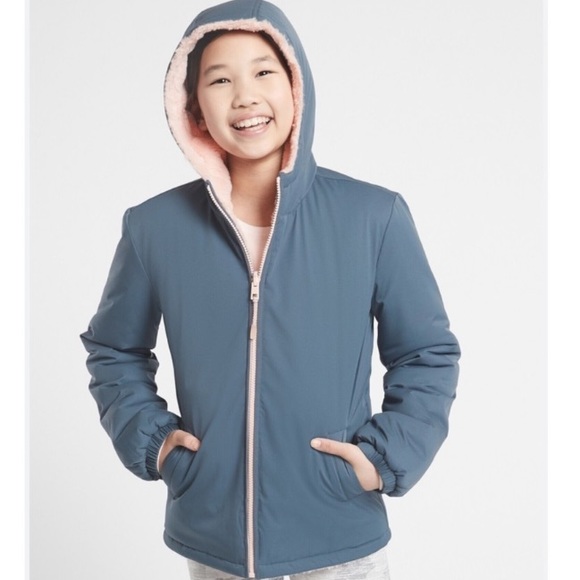 Athleta Girl Say It Ain’t Snow Reversible Jacket - XXL 16 - Picture 1 of 14